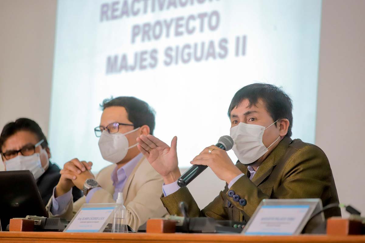 Elmer Cáceres: “La llave del reinicio de Majes II es la adenda 13”