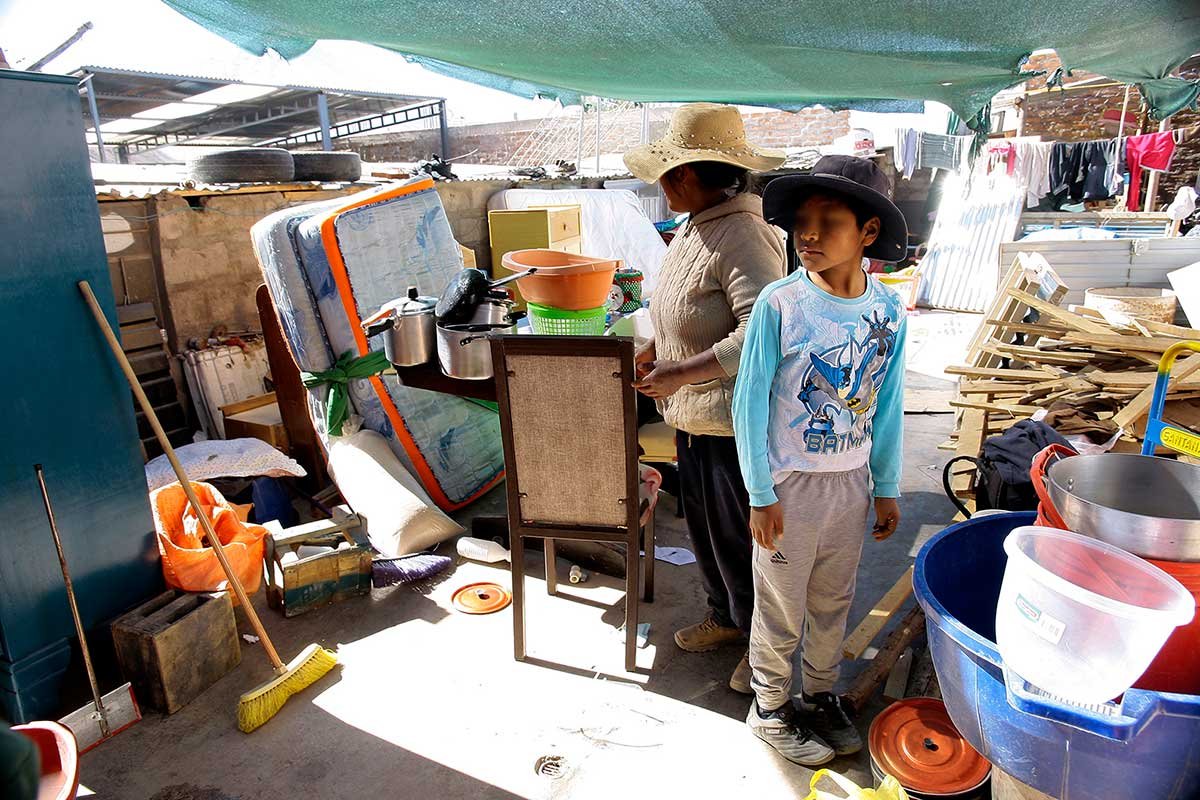Desalojo destruyó sus casas