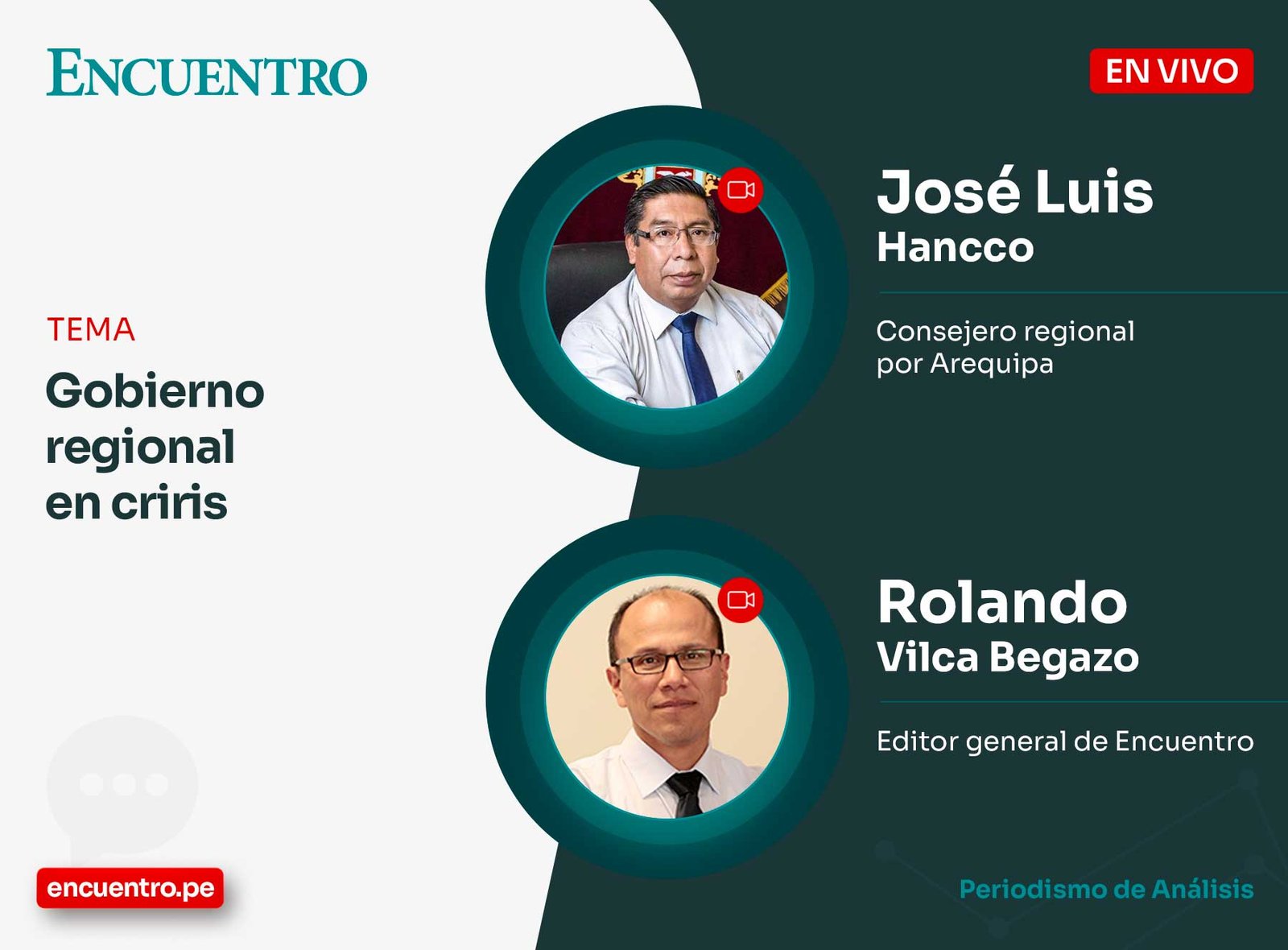 Gobierno regional en crisis