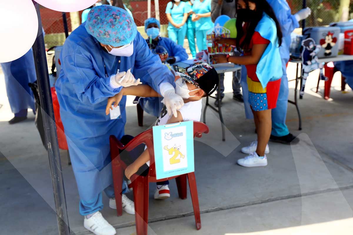 Gran participación en jornada de vacunación para niños