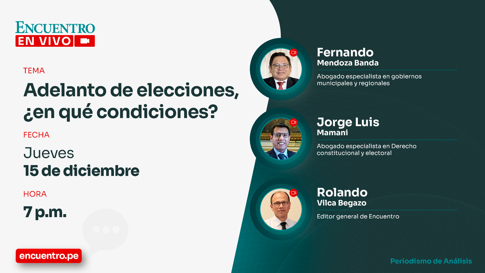 Adelanto de elecciones, ¿en qué condiciones?