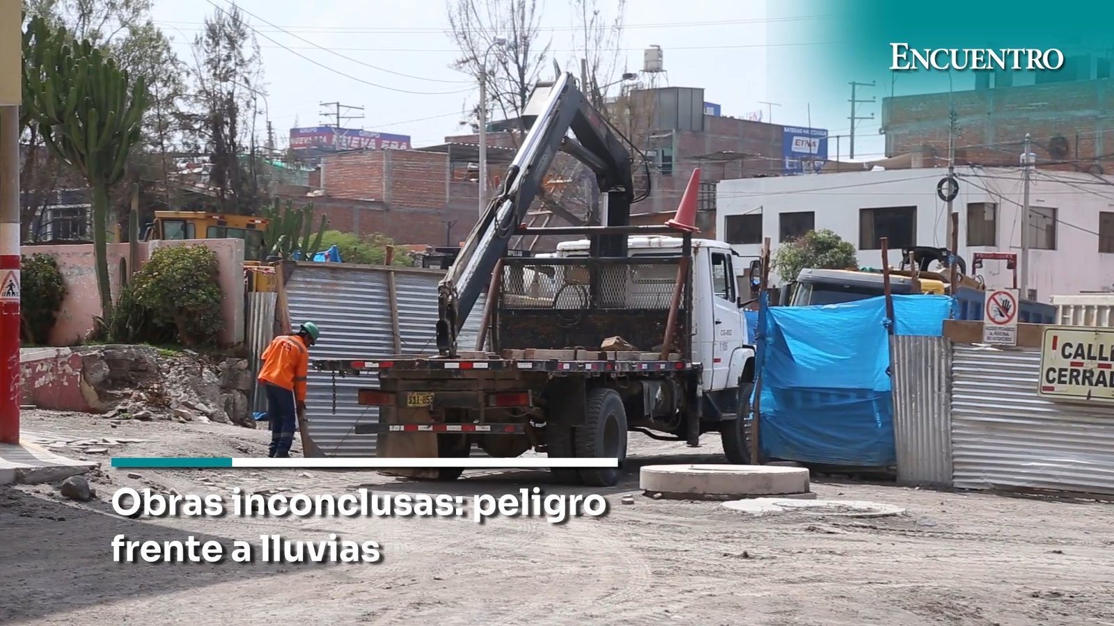 Obras inconclusas: peligro frente a lluvias