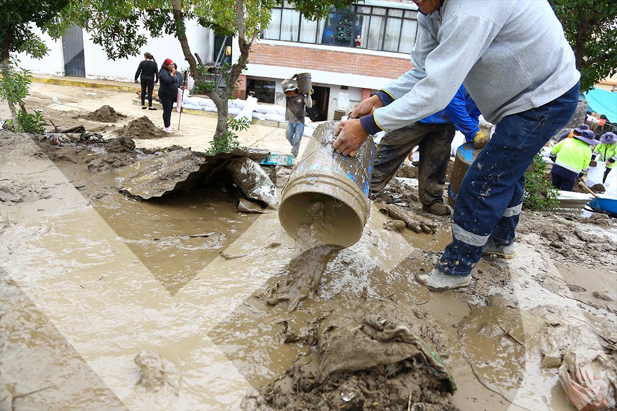 Colegios y viviendas fueron las más afectadas por torrenciales lluvias en Arequipa