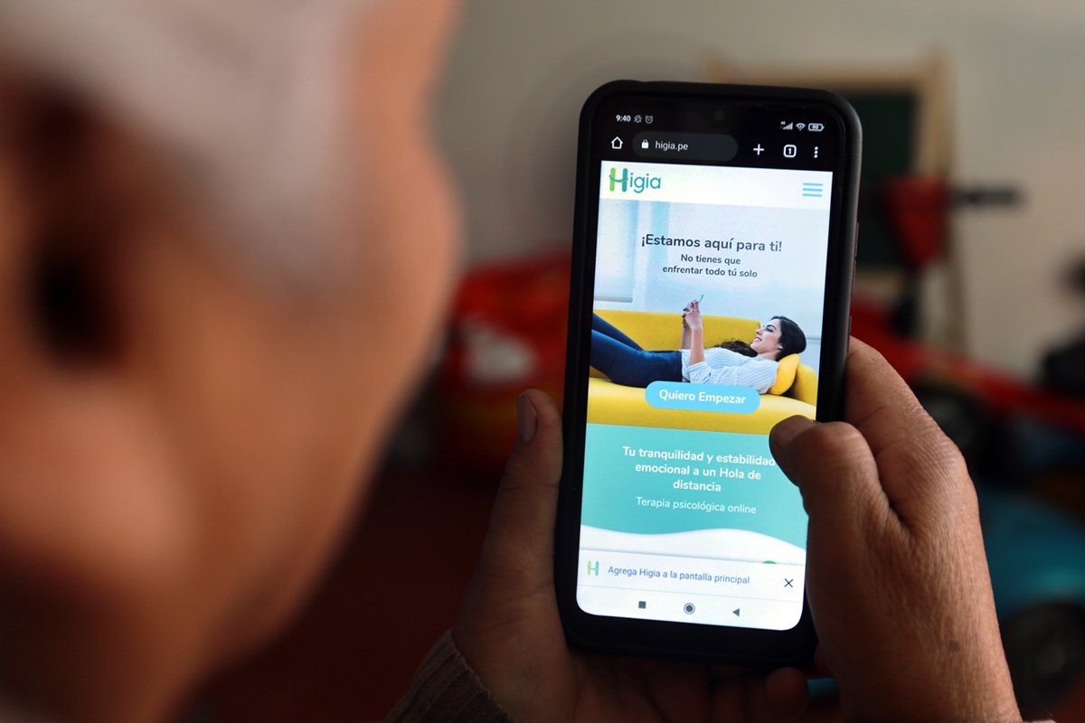 Higia ofrece terapia psicológica con sólo un click
