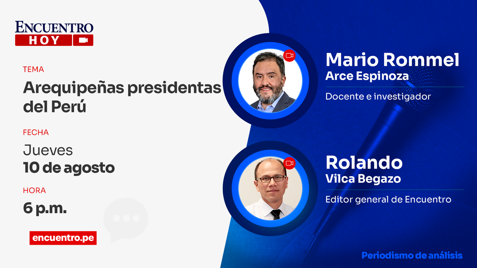 Arequipeñas presidentas del Perú