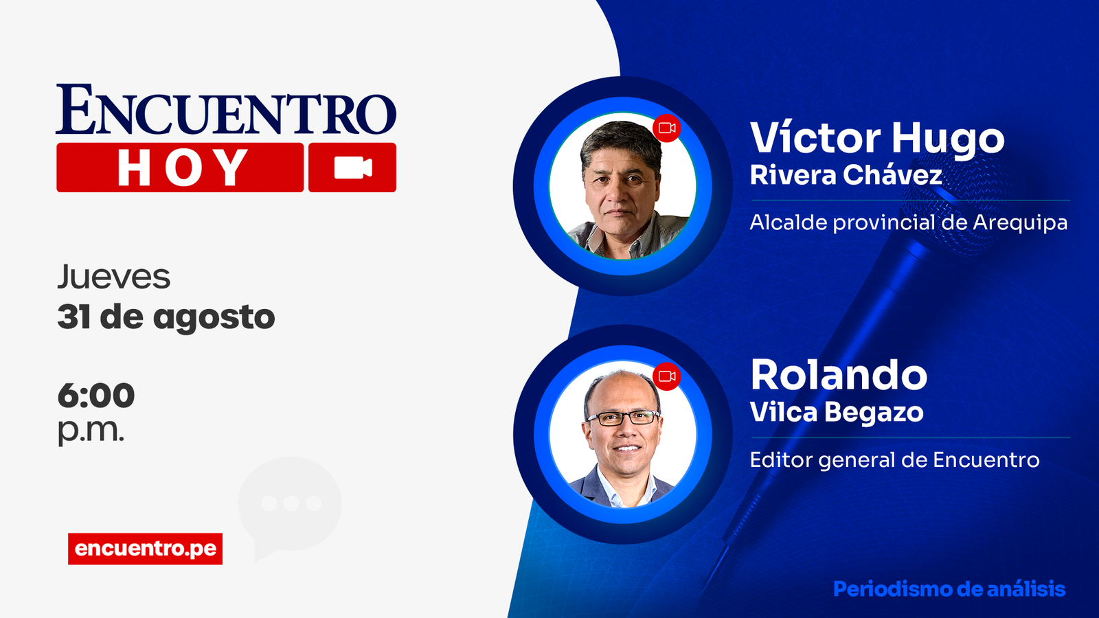 Entrevista al alcalde de Arequipa Víctor Hugo Rivera