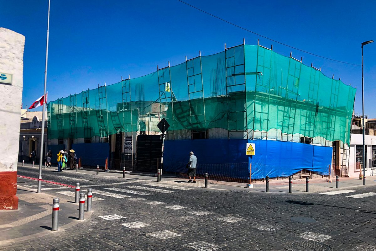 Observan cuatro intervenciones en el centro histórico de Arequipa