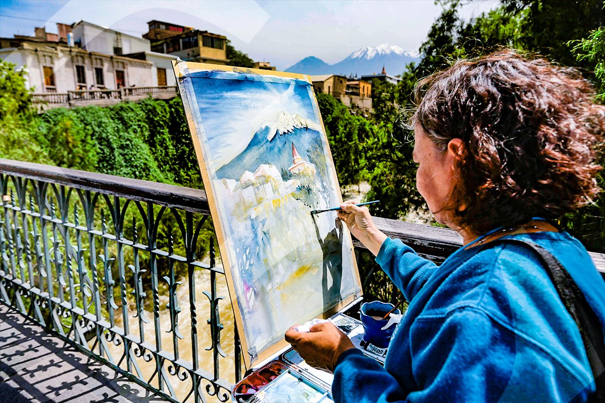 El arte de revalorar lo nuestro a través de la acuarela