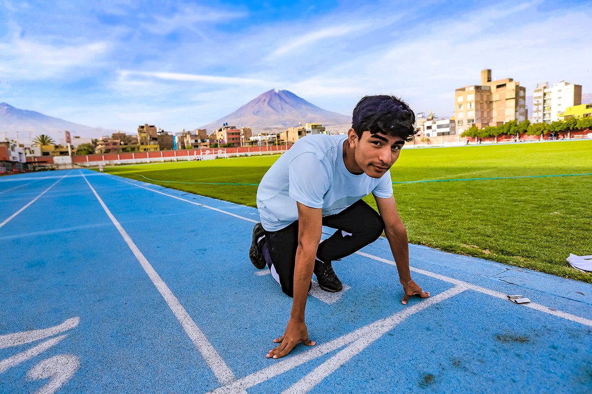 Velocista y médico con futuro