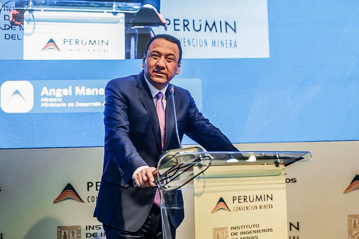 Ángel Manero en Perumin: “La agricultura puede esperar, un proyecto minero no”